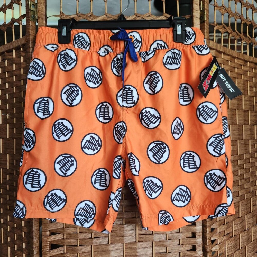 Hot Topic Dragon Ball Z Mens Swim Trunks Shorts - Size 32 - NWT